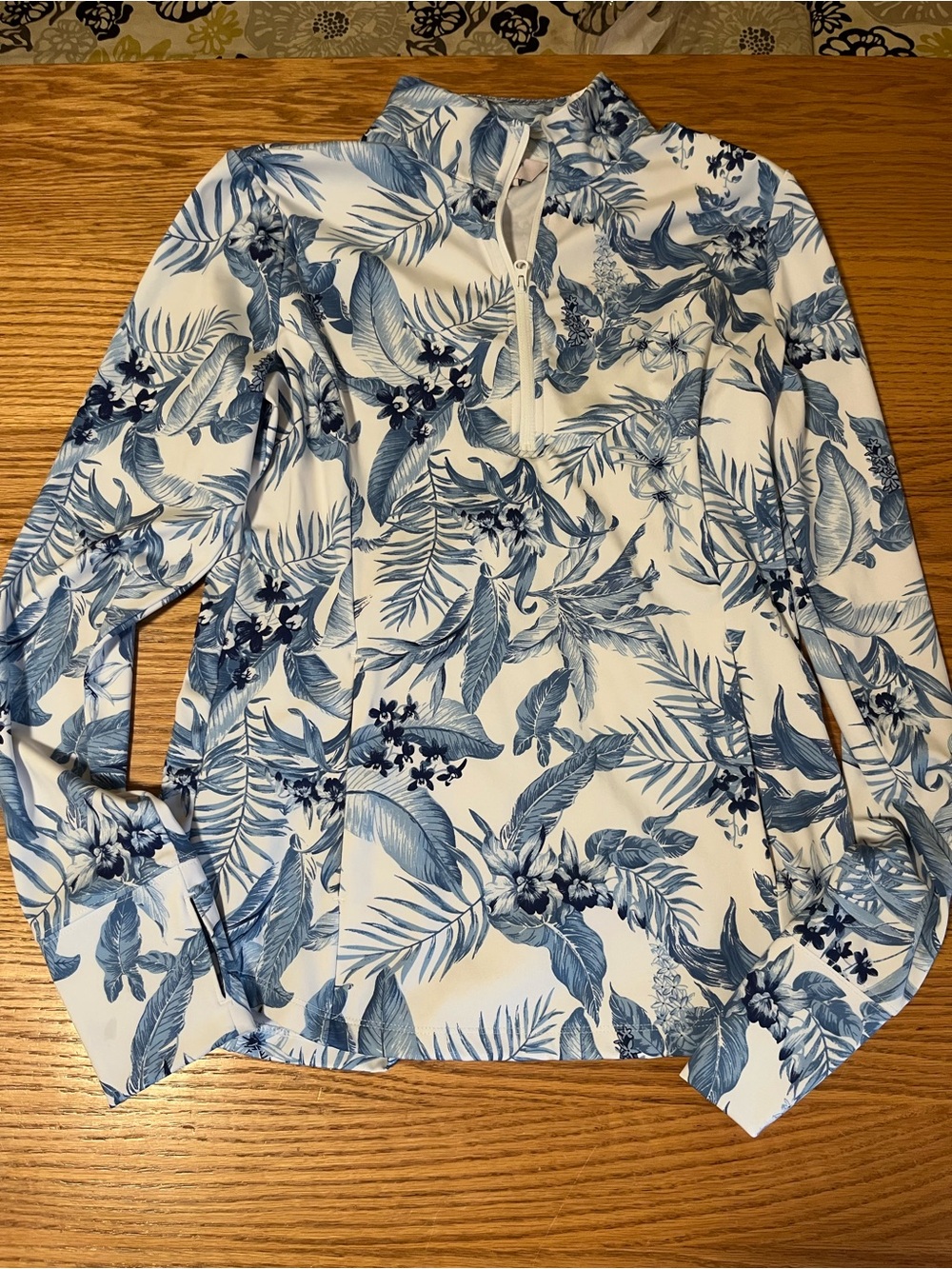 Tommy Bahama Active Golf/Tennis  1/4 Zip Shirt Sz Small Jungle
